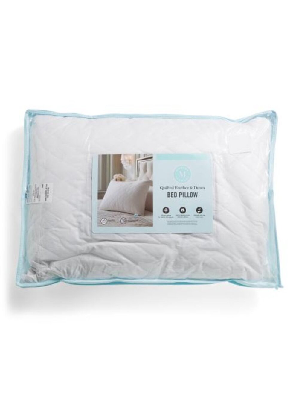 MARTHA STEWART 20x28 Quilted Feather And Down Pillow